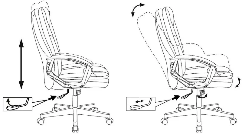 Кресло руководителя Бюрократ CH-868N темно-коричневый NE-15 эко.кожа крестов. пластик