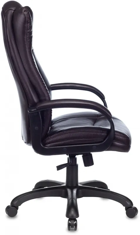 Кресло руководителя Бюрократ CH-879N темно-коричневый NE-15 эко.кожа крестов. пластик