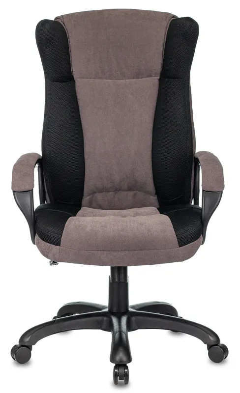 Кресло руководителя Бюрократ CH-879N черный/серый крестовина пластик