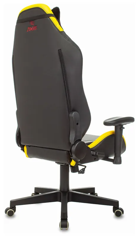 Кресло игровое Zombie HERO CYBERZONE PRO черный/желтый эко.кожа с подголов. крестов. пластик