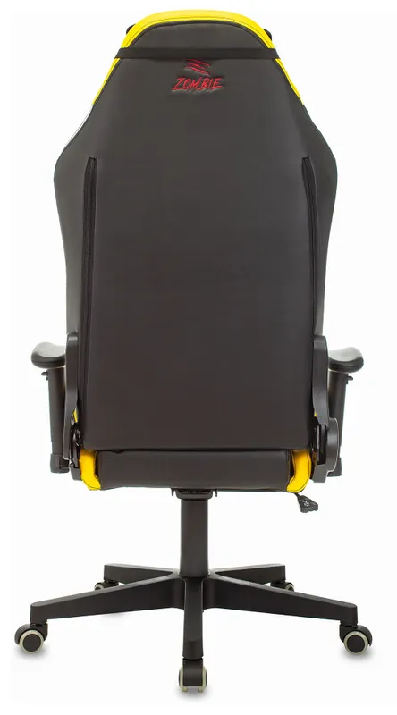 Кресло игровое Zombie HERO CYBERZONE PRO черный/желтый эко.кожа с подголов. крестов. пластик
