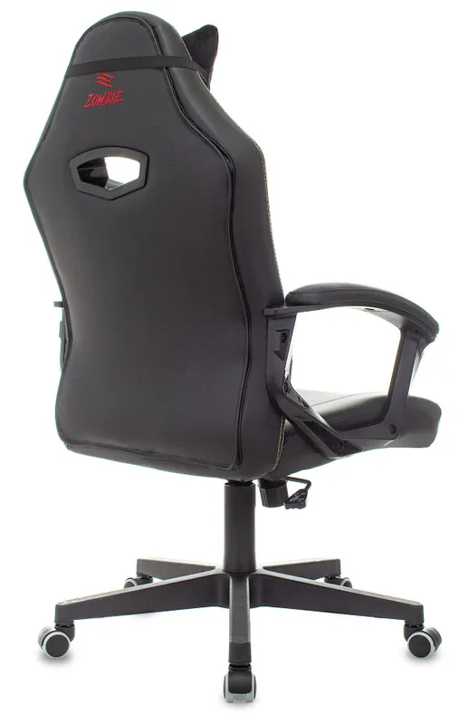 Кресло игровое Zombie HERO JOKER черный/фиолетовый эко.кожа с подголов. крестов. пластик