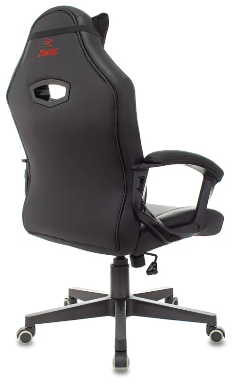 Кресло игровое Zombie HERO BATTLEZONE черный/красный эко.кожа с подголов. крестов. пластик