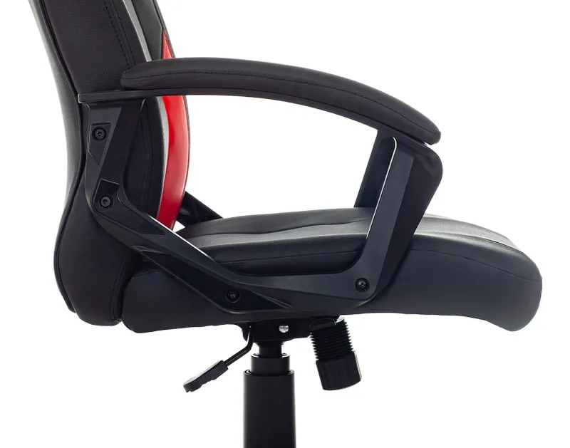 Кресло игровое Zombie HERO BATTLEZONE черный/красный эко.кожа с подголов. крестов. пластик