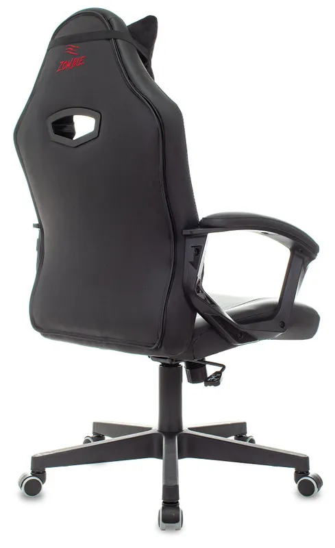 Кресло игровое Zombie HERO BATZONE черный эко.кожа с подголов. крестов. пластик