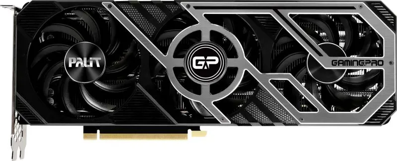 Видеокарта Palit PCI-E 4.0 PA-RTX3070 GAMINGPRO 8G V1 LHR NVIDIA GeForce RTX 3070 8Gb 256bit GDDR6 1500/14000 HDMIx1 DPx3 HDCP Ret