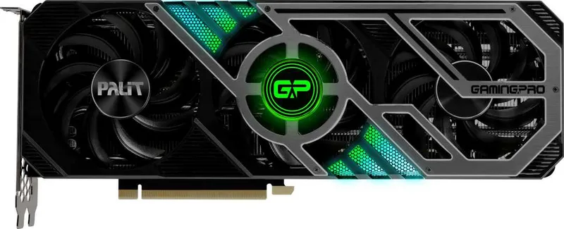 Видеокарта Palit PCI-E 4.0 PA-RTX3070 GAMINGPRO 8G V1 LHR NVIDIA GeForce RTX 3070 8Gb 256bit GDDR6 1500/14000 HDMIx1 DPx3 HDCP Ret