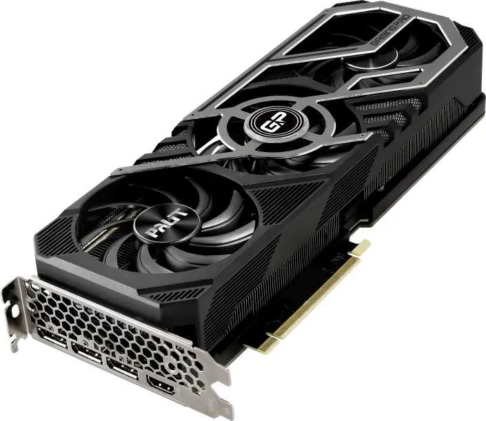 Видеокарта Palit PCI-E 4.0 PA-RTX3070 GAMINGPRO 8G V1 LHR NVIDIA GeForce RTX 3070 8Gb 256bit GDDR6 1500/14000 HDMIx1 DPx3 HDCP Ret
