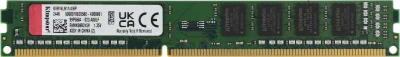 Оперативная память Kingston DDR3L   4GB  1600MHz DIMM CL11 1RX8 1.35V 240-pin 4Gbit