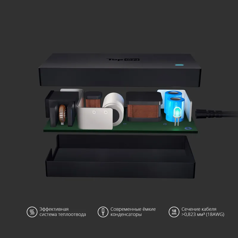 Блок питания TopON 63781 60W 19V-19V 3.16A от бытовой электросети
