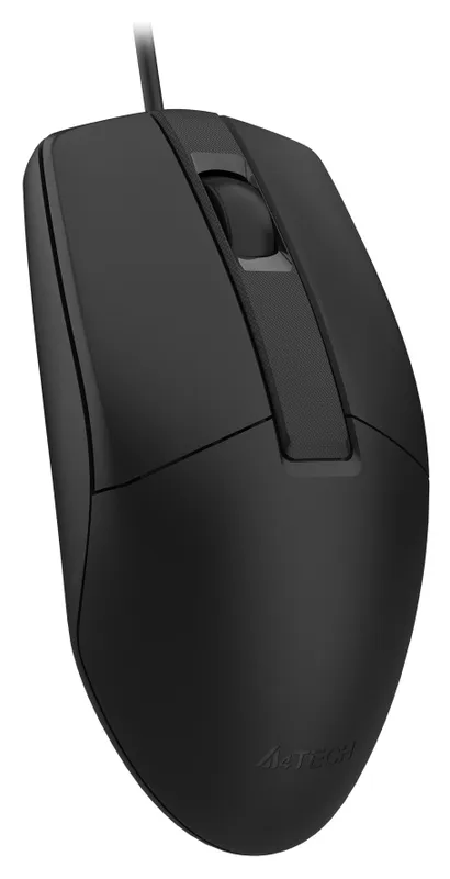 Мышь A4Tech OP-330S черный оптическая (1200dpi) silent USB (3but)