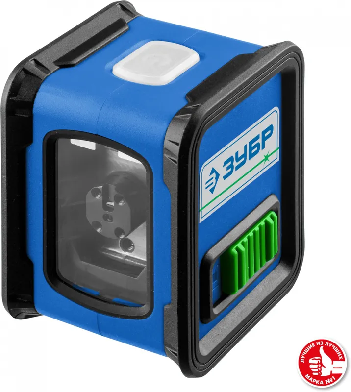 Нивелир лазерн. Зубр КРЕСТ 2кл.лаз. 540нм цв.луч. зеленый 2луч. (34900)