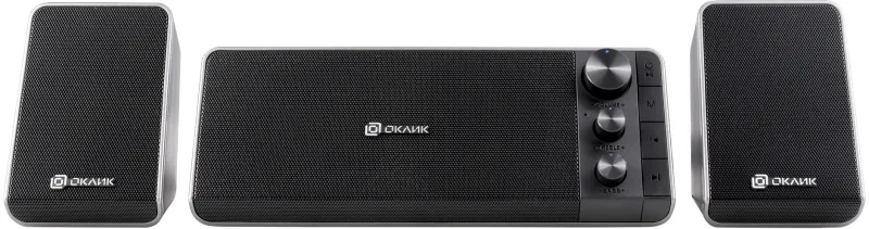 Колонки Оклик OK-450 2.1 черный 15Вт BT портативные