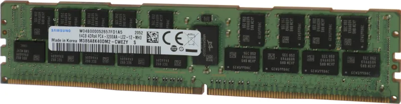 Оперативная память Samsung DDR4  64GB LRDIMM (PC4-25600) 3200MHz ECC Reg Load Reduced 1.2V (M386A8K40DM2-CWE) 1 year, OEM