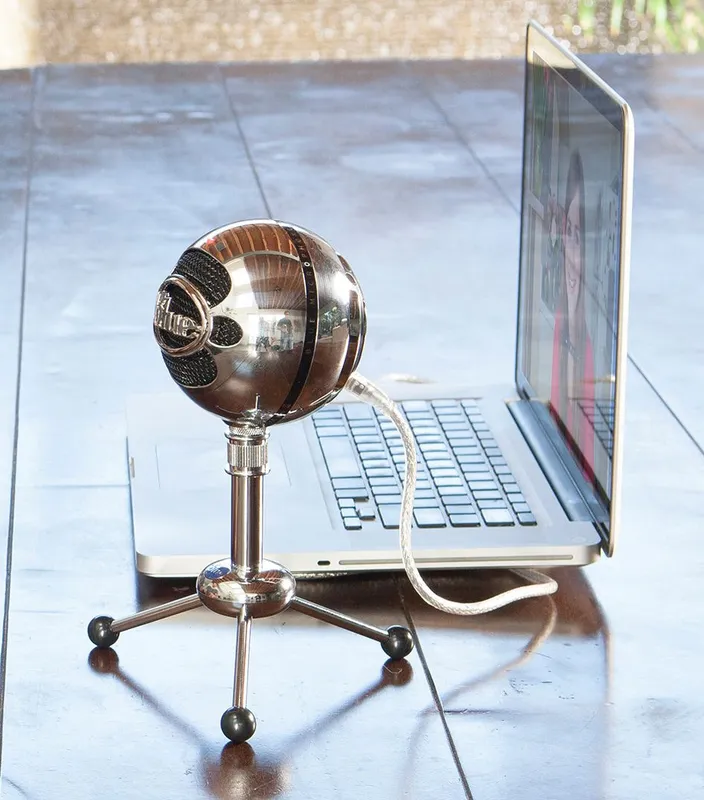 Микрофон проводной Blue Snowball хром/черный