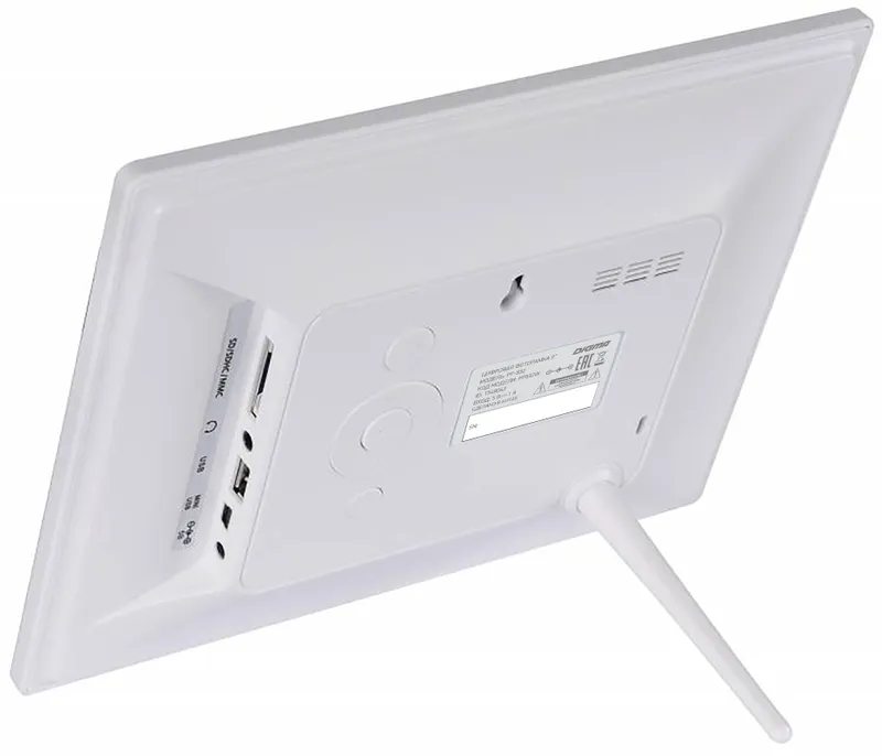 Фоторамка Digma 9" PF-932 IPS 1024x600 белый пластик ПДУ Видео