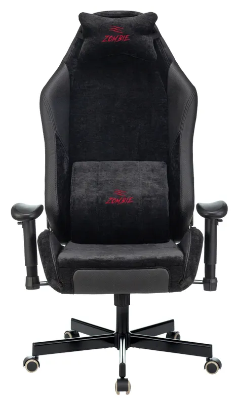 Кресло игровое Zombie EPIC PRO Edition черный текстиль/эко.кожа с подголов. крестов. металл