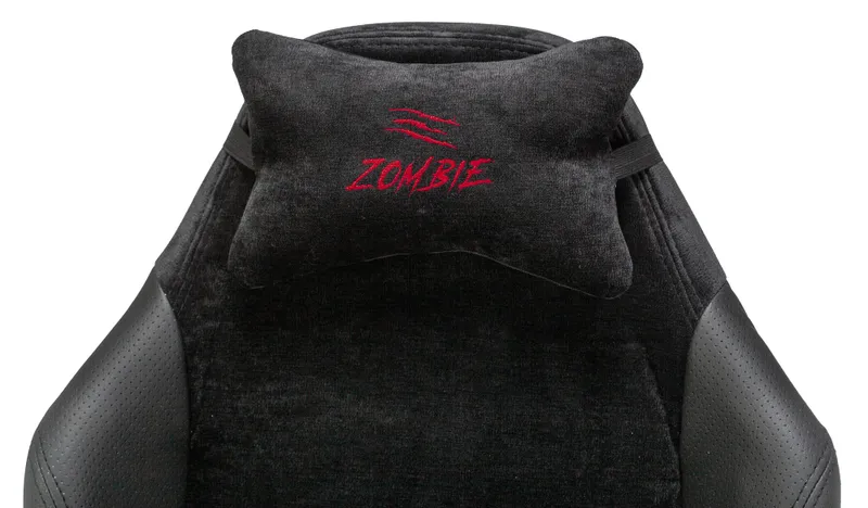 Кресло игровое Zombie EPIC PRO Edition черный текстиль/эко.кожа с подголов. крестов. металл