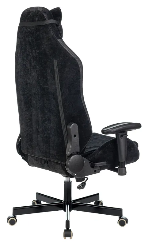 Кресло игровое Zombie EPIC PRO Edition черный текстиль/эко.кожа с подголов. крестов. металл