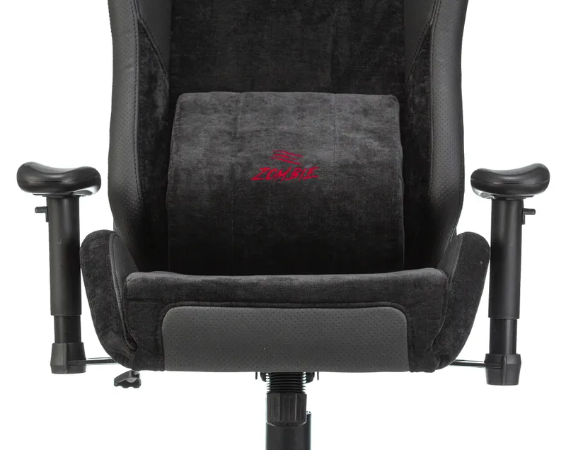 Кресло игровое Zombie EPIC PRO Edition черный текстиль/эко.кожа с подголов. крестов. металл