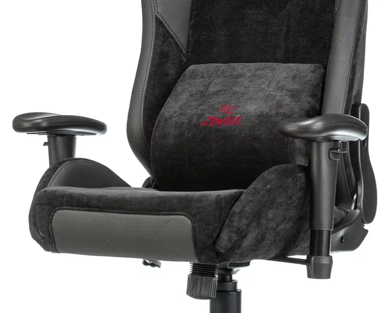 Кресло игровое Zombie EPIC PRO Edition черный текстиль/эко.кожа с подголов. крестов. металл