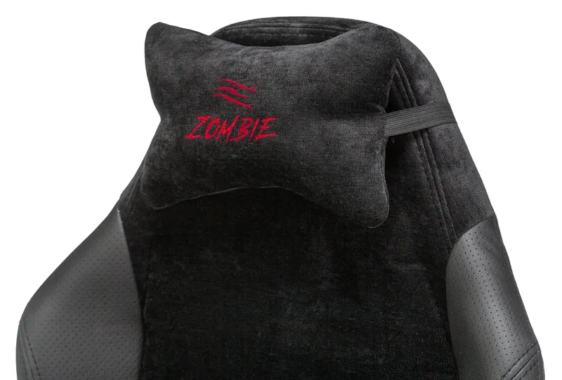 Кресло игровое Zombie EPIC PRO Edition черный текстиль/эко.кожа с подголов. крестов. металл
