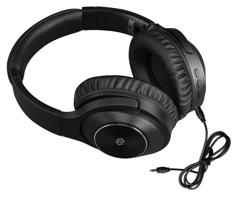 Гарнитура накладные Digma BT-20 ANC черный беспроводные bluetooth оголовье (BT20)