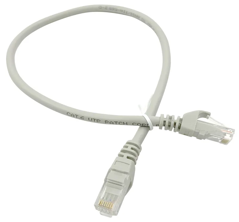 Патч-корд Buro UTP-6-0,5M-G UTP 4 пары cat.6 CCA molded 0.5м серый RJ-45 (m)-RJ-45 (m)