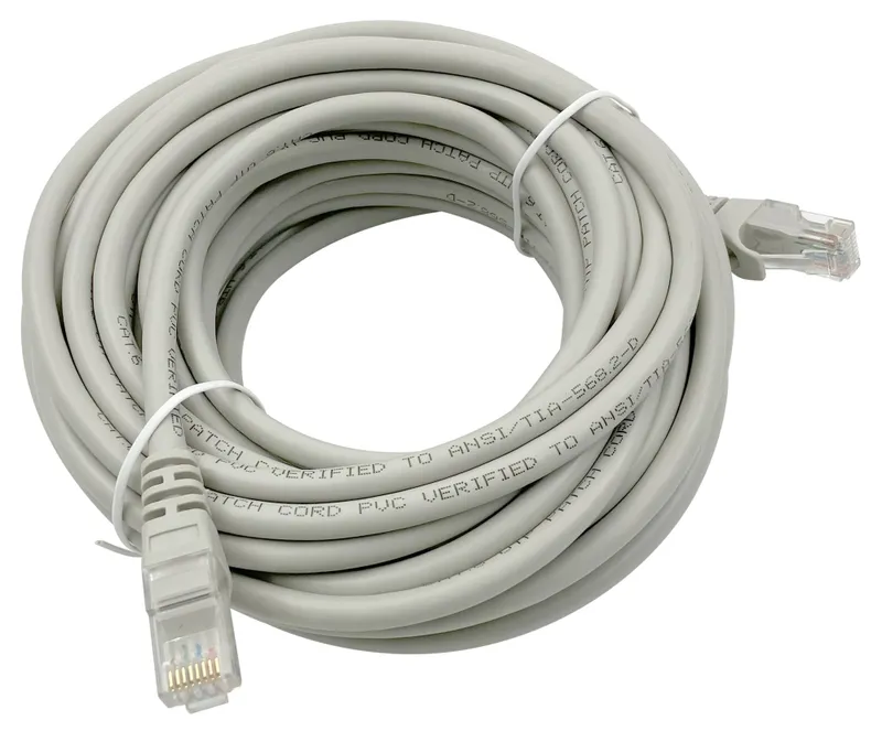 Патч-корд Buro UTP-6-10M-G UTP 4 пары cat.6 CCA molded 10м серый RJ-45 (m)-RJ-45 (m)