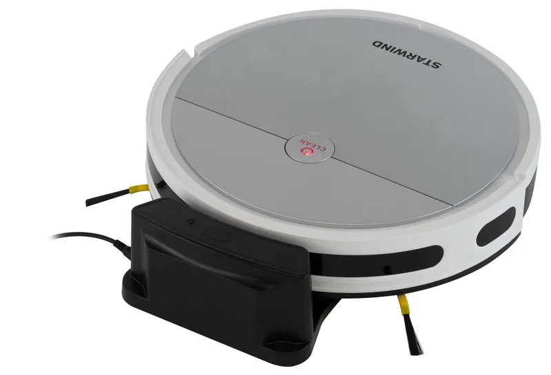 Пылесос-робот Starwind SRV4570 15Вт серебристый/белый