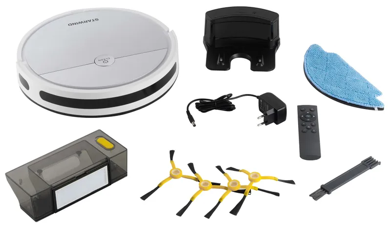 Пылесос-робот Starwind SRV4570 15Вт серебристый/белый