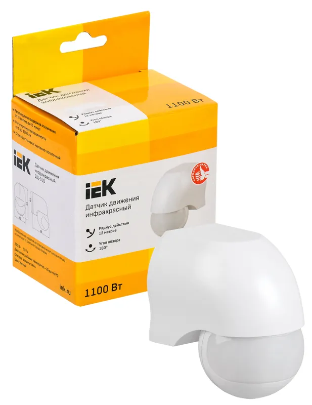 Датчик движ. IEK LDD10-010-1100-001 белый