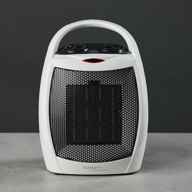 Тепловентилятор Scarlett SC-FH1.512MC 1500Вт белый/серый