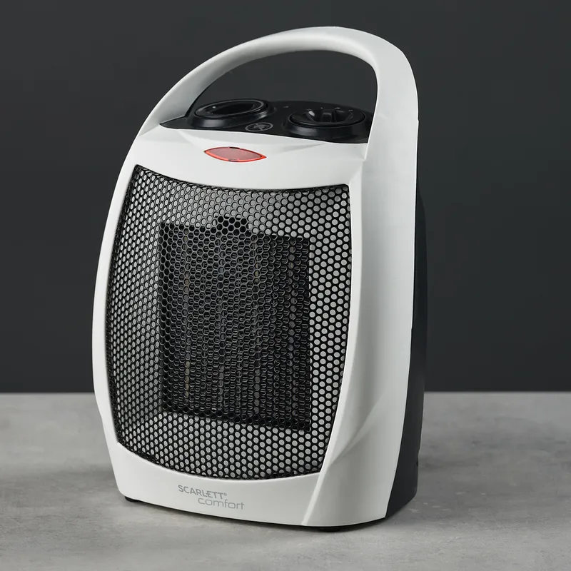 Тепловентилятор Scarlett SC-FH1.512MC 1500Вт белый/серый