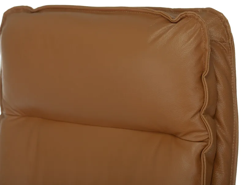 Кресло руководителя Бюрократ T-9927WALNUT горчичный кожа крестов. металл/дерево