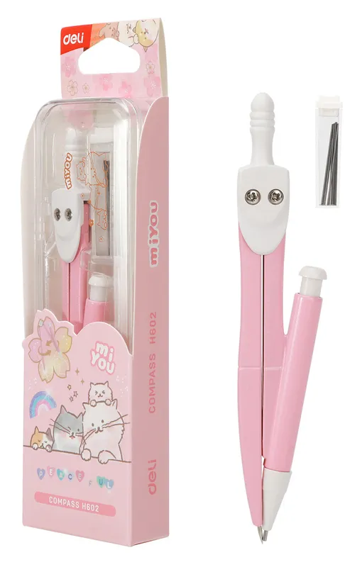 Циркуль Deli EH602 в компл.:карандаш мех.