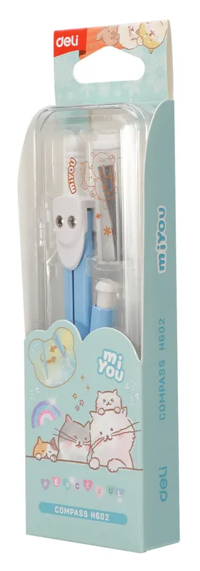 Циркуль Deli EH602 в компл.:карандаш мех.