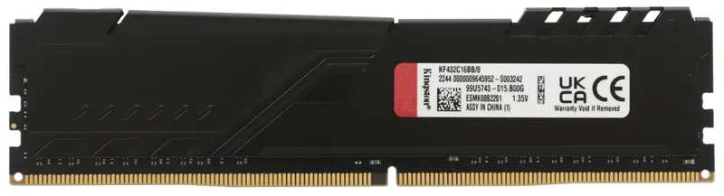Оперативная память Kingston 8GB 3200MHz DDR4 CL16 DIMM FURY Beast Black