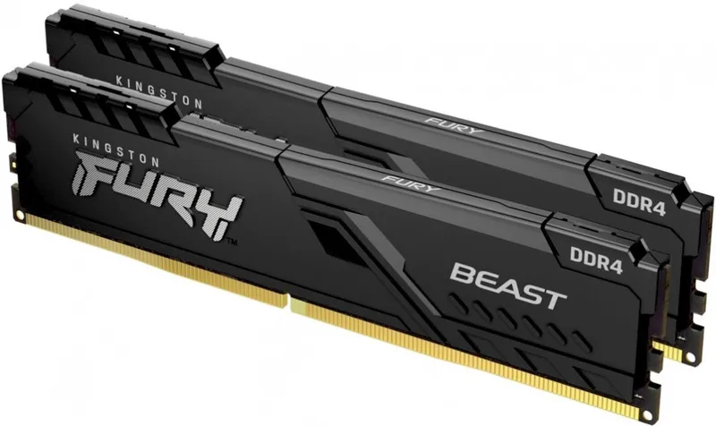 Оперативня память Kingston 16GB 3200MHz DDR4 CL16 DIMM (Kit of 2) FURY Beast Black