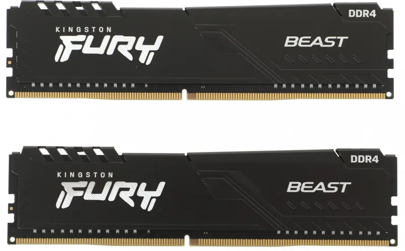 Оперативня память Kingston 16GB 3200MHz DDR4 CL16 DIMM (Kit of 2) FURY Beast Black