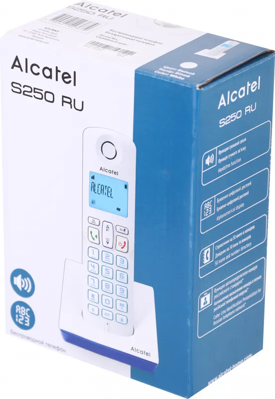 Р/Телефон Dect Alcatel S250 RU белый АОН