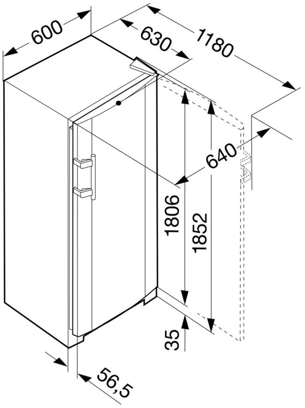 Холодильник Liebherr SKESF 4240 серебристый (однокамерный)