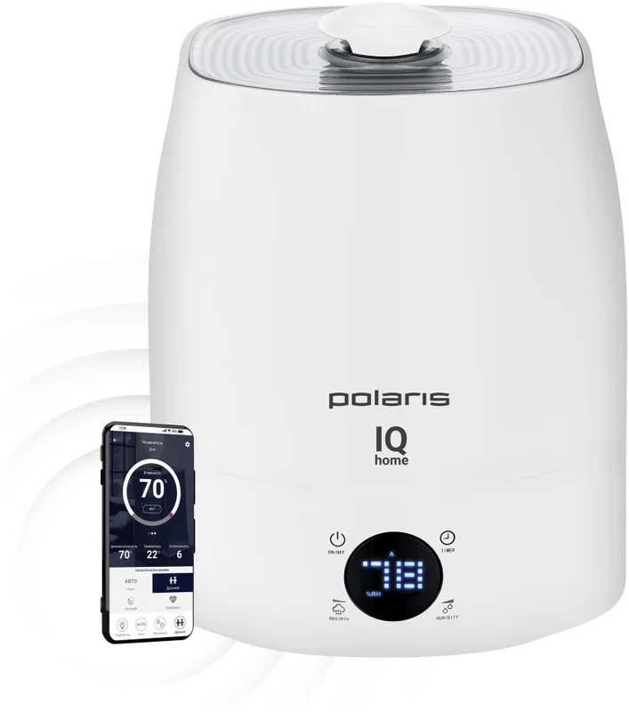 Увлажнитель воздуха Polaris PUH 4040 WIFI IQ Home 30Вт (ультразвуковой) белый