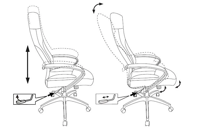 Кресло руководителя Бюрократ CH-608/ECO черный эко.кожа крестов. пластик