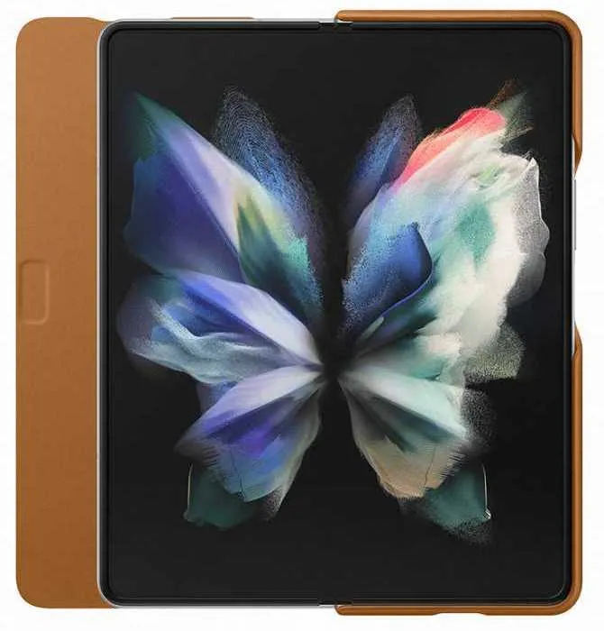 Чехол (флип-кейс) Samsung для Samsung Galaxy Z Fold3 Leather Flip Cover коричневый (EF-FF926LAEGRU)