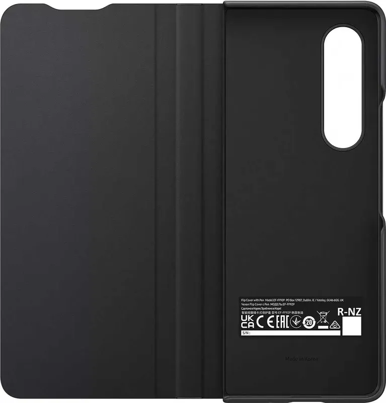 Чехол (клип-кейс) Samsung для Samsung Galaxy Z Fold3 Flip Cover with Pen черный (EF-FF92PCBEGRU)