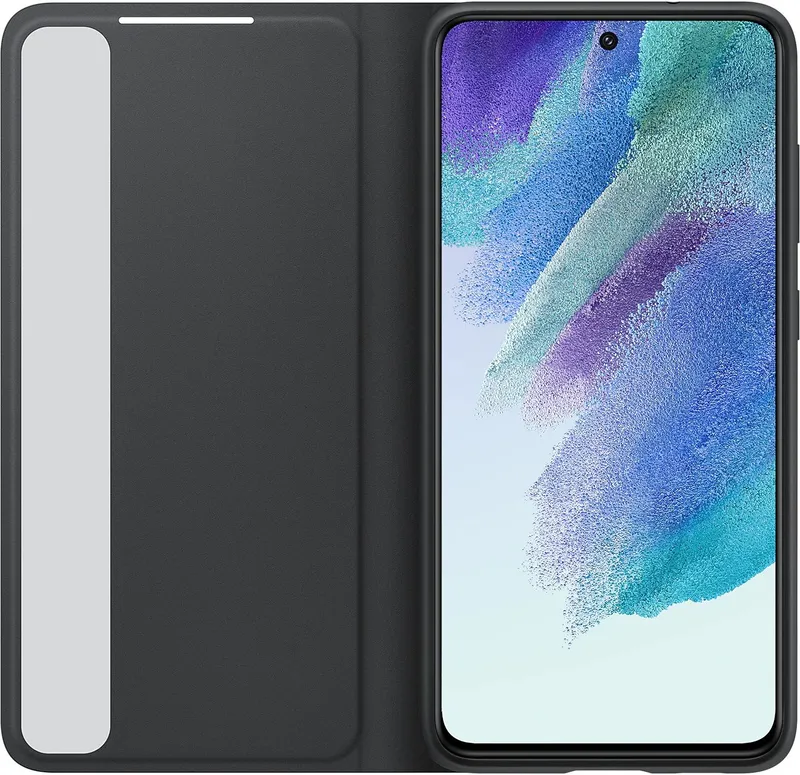 Чехол (флип-кейс) Samsung для Samsung Galaxy S21 FE Smart Clear View Cover черный (EF-ZG990CBEGRU)