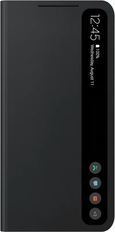 Чехол (флип-кейс) Samsung для Samsung Galaxy S21 FE Smart Clear View Cover черный (EF-ZG990CBEGRU)