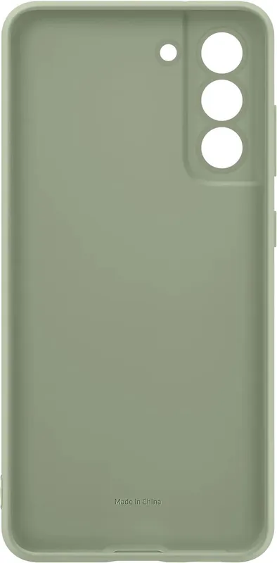 Чехол (клип-кейс) Samsung для Samsung Galaxy S21 FE Silicone Cover оливковый (EF-PG990TMEGRU)