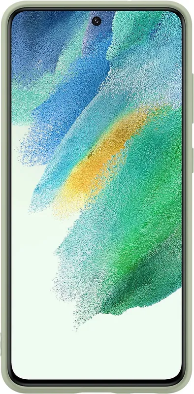 Чехол (клип-кейс) Samsung для Samsung Galaxy S21 FE Silicone Cover оливковый (EF-PG990TMEGRU)
